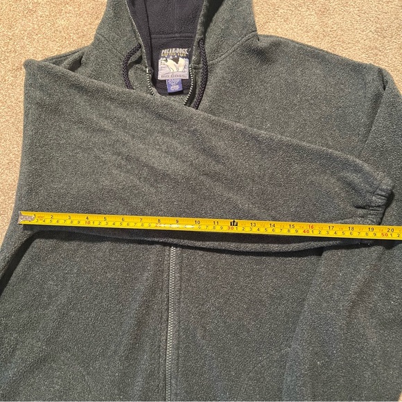 Big Dogs Polar Dogs High Tech Gear dark teal fleece hooded jacket medium - Picture 6 of 7
